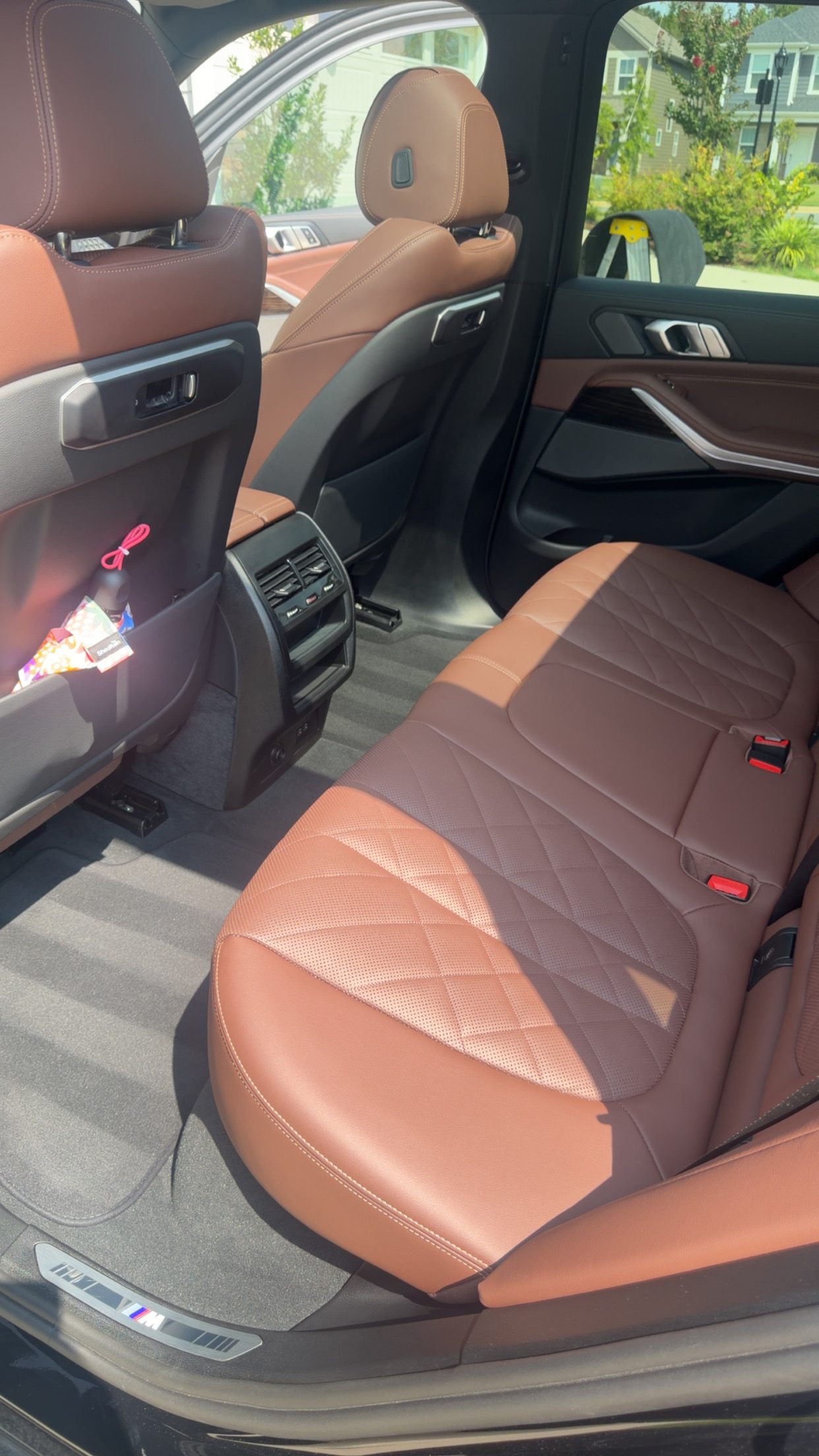 BMW X5 M interior after a full detail by Lake Wylie Detailing